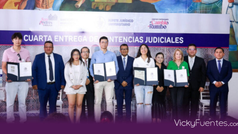 San Andrés Cholula ofrece servicios legales gratuitos y entrega sentencias judiciales
