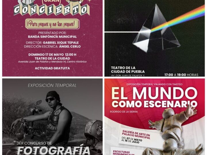 Qué hacer en Puebla este fin de semana: Cartelera de arte, conciertos y cultura familiar