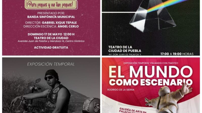 Qué hacer en Puebla este fin de semana: Cartelera de arte, conciertos y cultura familiar