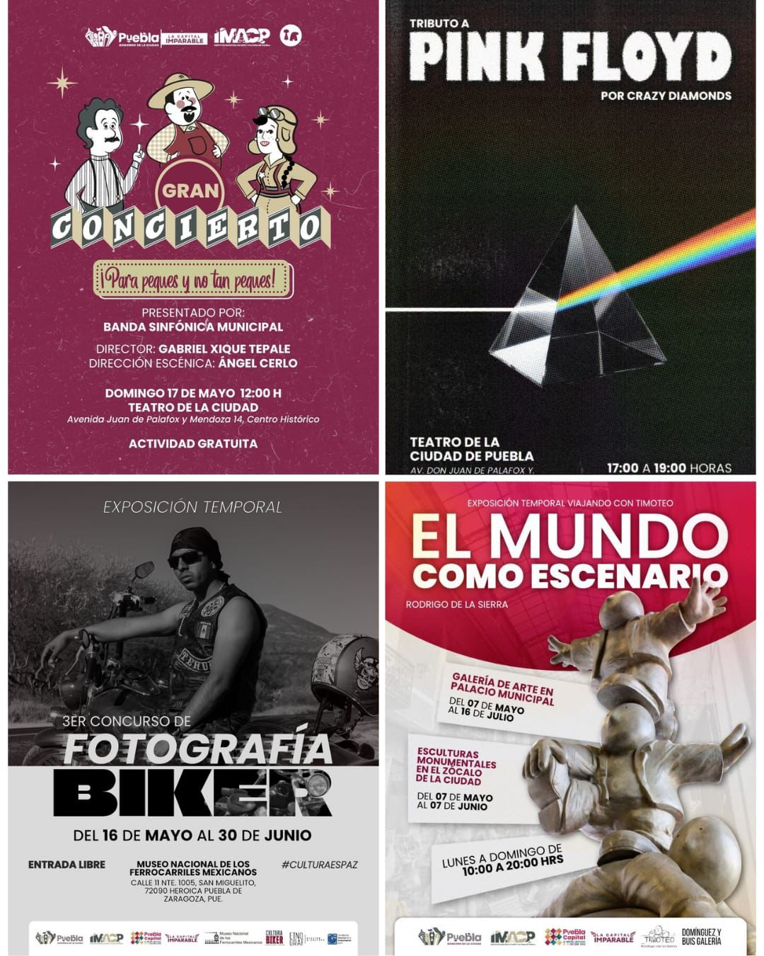 Qué hacer en Puebla este fin de semana: Cartelera de arte, conciertos y cultura familiar
