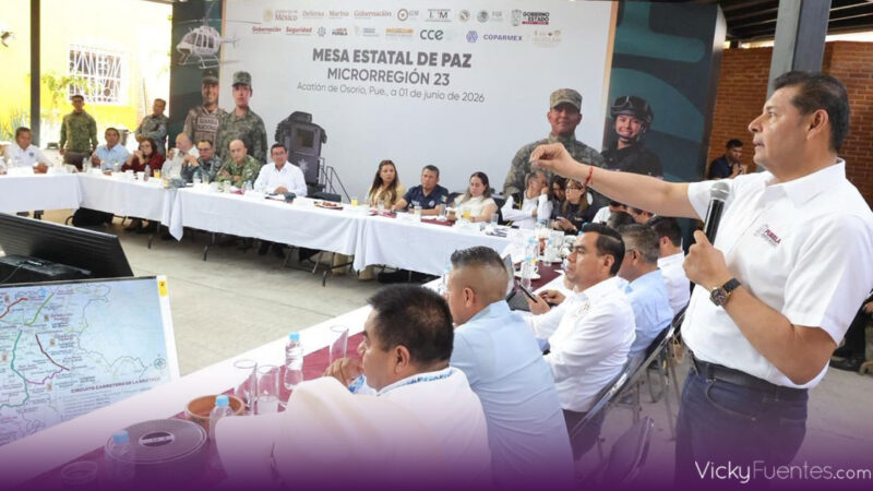 Alejandro Armenta lleva la Mesa Estatal de Paz a la Mixteca y refuerza el trabajo territorial