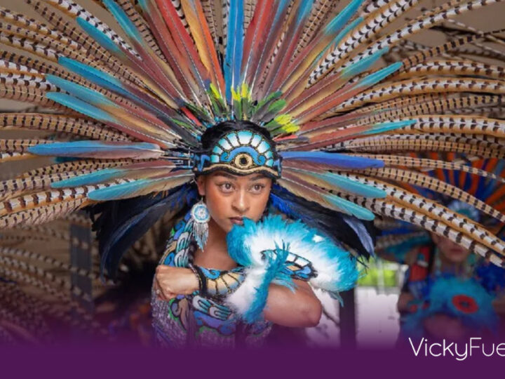 Bailarinas poblanas proyectan la riqueza prehispánica en la inauguración del Mundial 2026