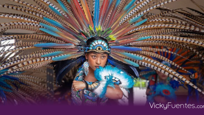 Bailarinas poblanas proyectan la riqueza prehispánica en la inauguración del Mundial 2026