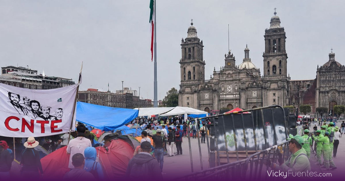 CNTE mantendrá huelga y amenaza con intensificar protestas durante el Mundial 2026