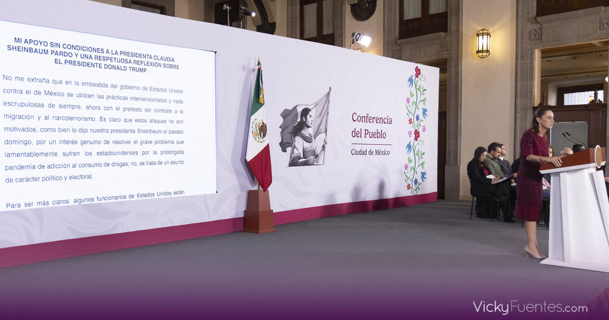 Claudia Sheinbaum respalda carta de AMLO y acusa intentos de injerencia política desde Estados Unidos