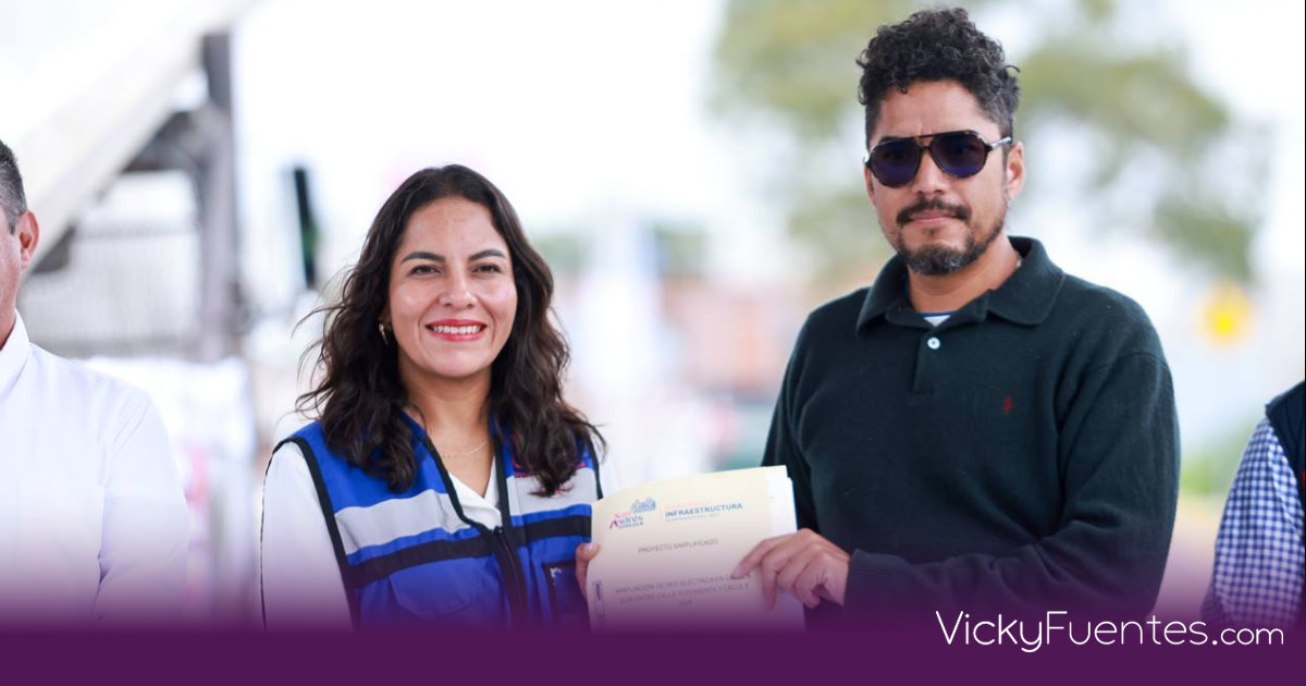Lupita Cuautle arranca obra de ampliación eléctrica en San Andrés Cholula