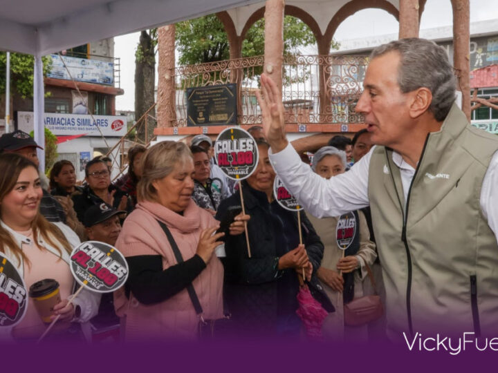 Pepe Chedraui arranca la rehabilitación de la calle 5 de Febrero en San Felipe Hueyotlipan