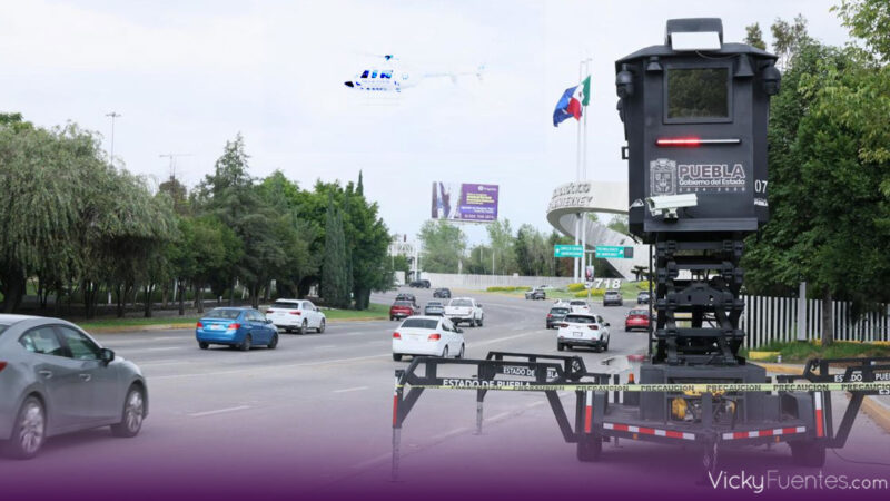 Refuerzan vigilancia en la Vía Atlixcáyotl con patrullajes, sobrevuelos y monitoreo del C5i