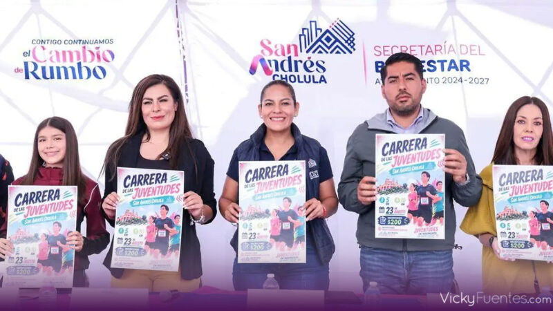 San Andrés Cholula organiza carrera de hasta 2 mil participantes para impulsar activación juvenil en el Mes de las Juventudes