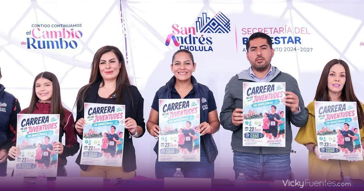 San Andrés Cholula organiza carrera de hasta 2 mil participantes para impulsar activación juvenil en el Mes de las Juventudes
