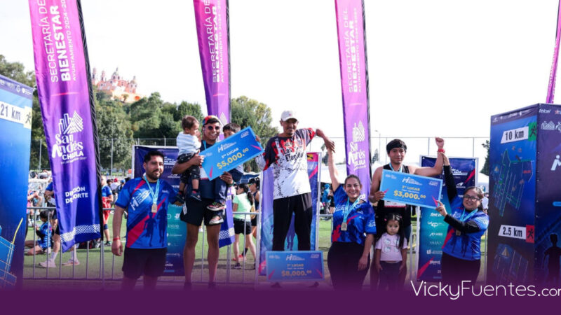 San Andrés Cholula celebra el XII Medio Maratón del Día del Papá con más de 6 mil corredores