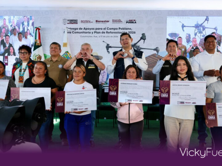 Entrega Alejandro Armenta apoyos agrícolas y anuncia obras viales en Cuautinchán