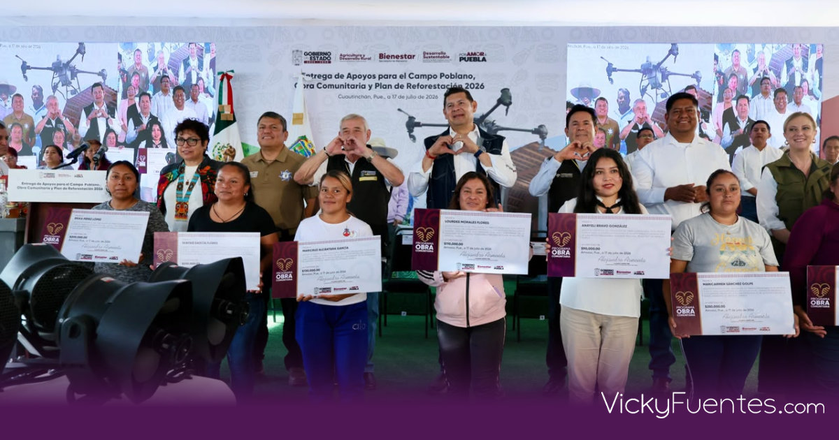 Entrega Alejandro Armenta apoyos agrícolas y anuncia obras viales en Cuautinchán
