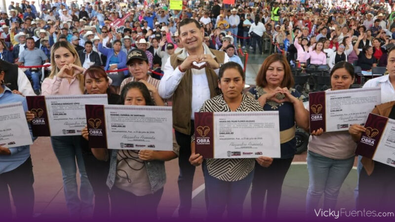 Armenta concentra inversión en obra comunitaria y coloca a mujeres al frente del manejo de recursos