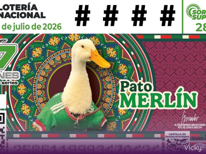 De las redes sociales a la Lotería Nacional: Pato Merlín protagoniza billete del Mundial 2026