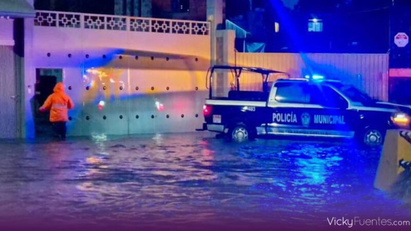 Desbordamiento del río Zapatero deja primeras afectaciones en viviendas de San Andrés Cholula
