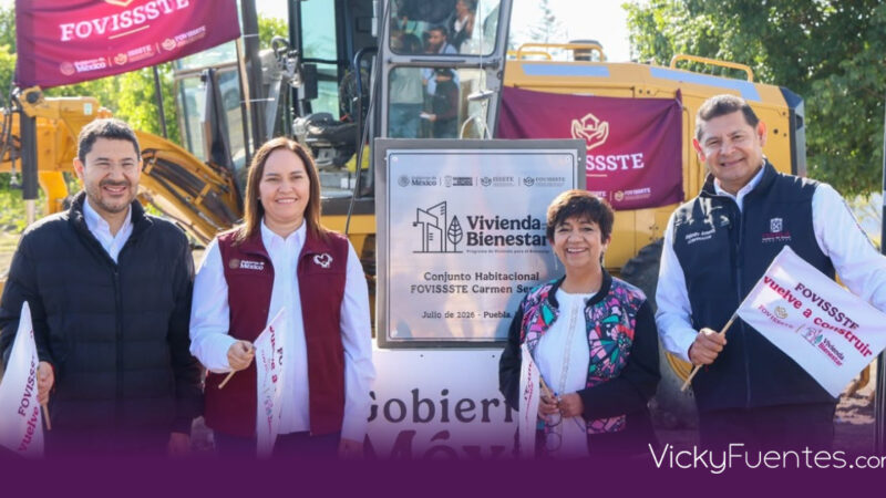 FOVISSSTE inicia construcción de 512 viviendas sociales en Puebla