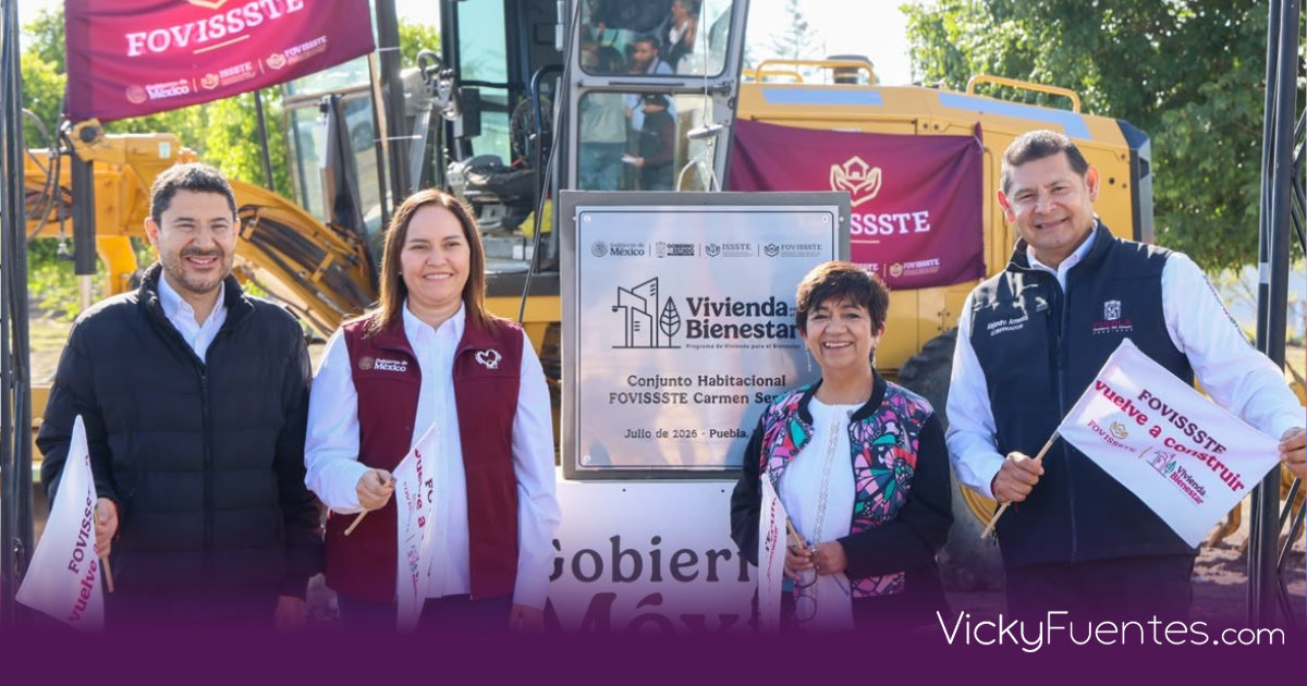 FOVISSSTE inicia construcción de 512 viviendas sociales en Puebla