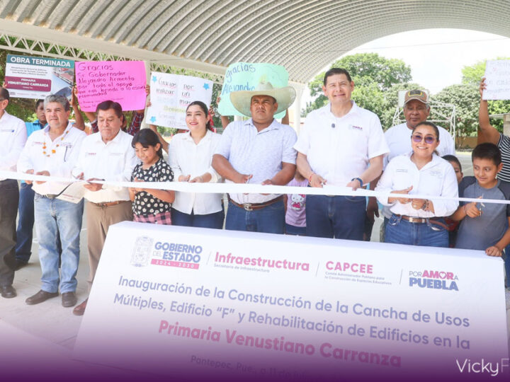 Gobierno de Puebla concluye rehabilitación de escuelas dañadas por las lluvias de 2025 en Pantepec