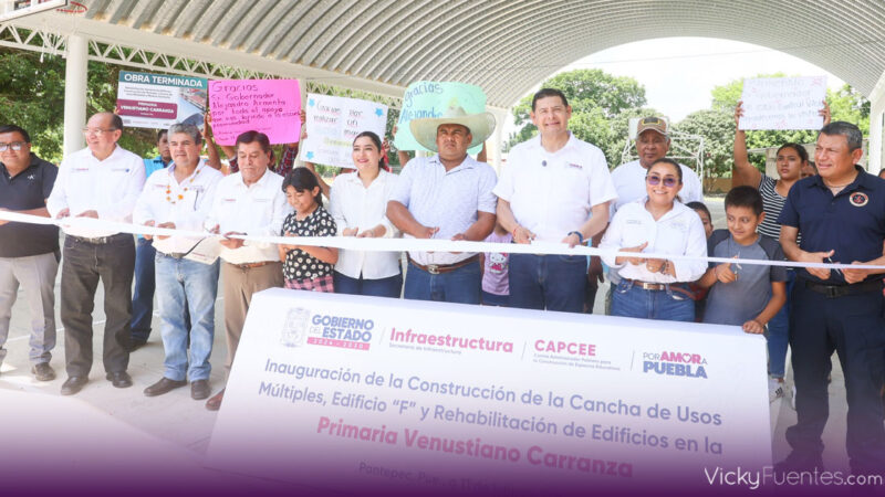 Gobierno de Puebla concluye rehabilitación de escuelas dañadas por las lluvias de 2025 en Pantepec