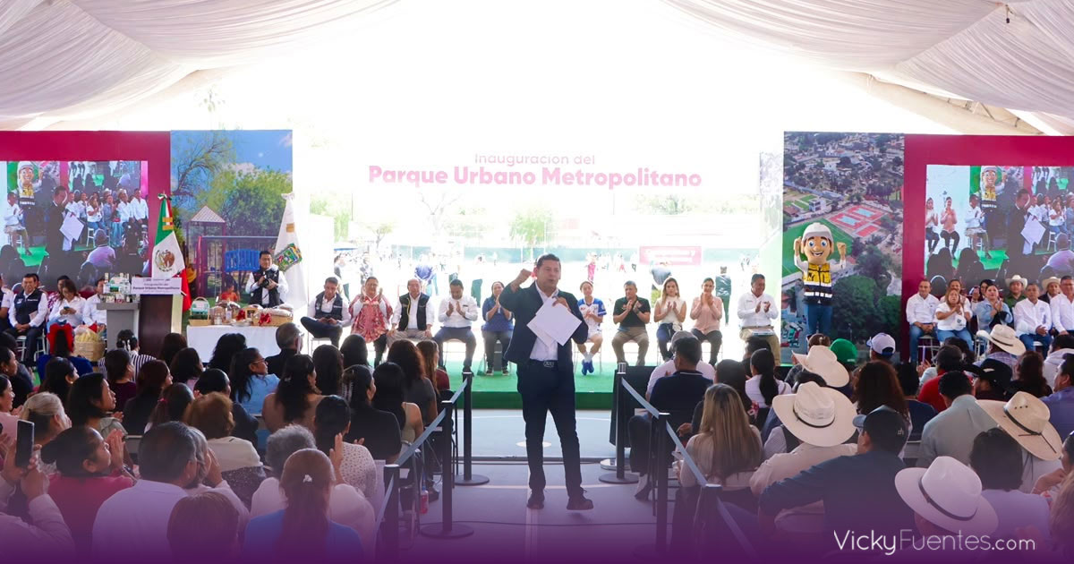 Gobierno de Puebla y Ayuntamiento de Tehuacán entregan la primera etapa del Parque Urbano Metropolitano