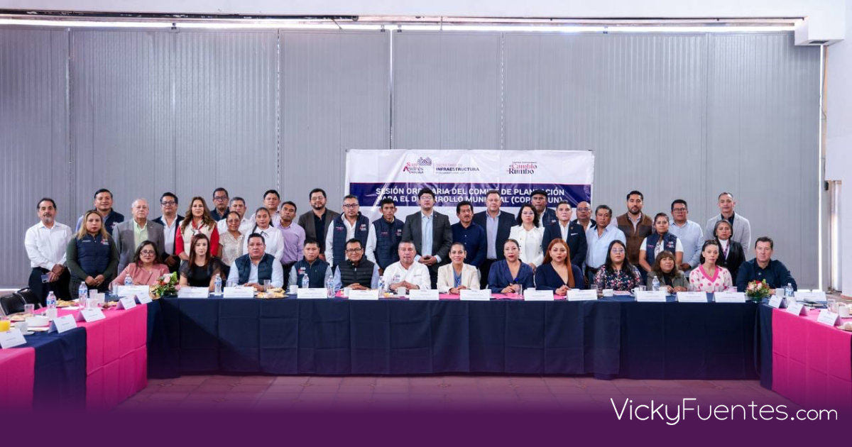 Lupita Cuautle fortalece transparencia y planeación de obras en San Andrés Cholula