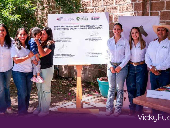 Lupita Cuautle impulsa programa de equinoterapia en San Andrés Cholula