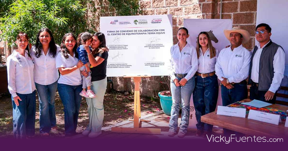 Lupita Cuautle impulsa programa de equinoterapia en San Andrés Cholula