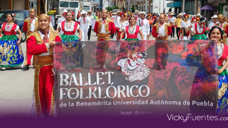 El Ballet Folklórico de la BUAP destaca en la Muestra de Danza Orgullo Halcón en San Martín Texmelucan