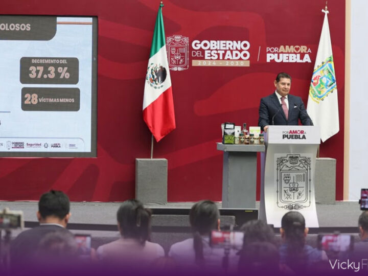 Puebla reporta caída de 37.3% en homicidios dolosos durante junio de 2026
