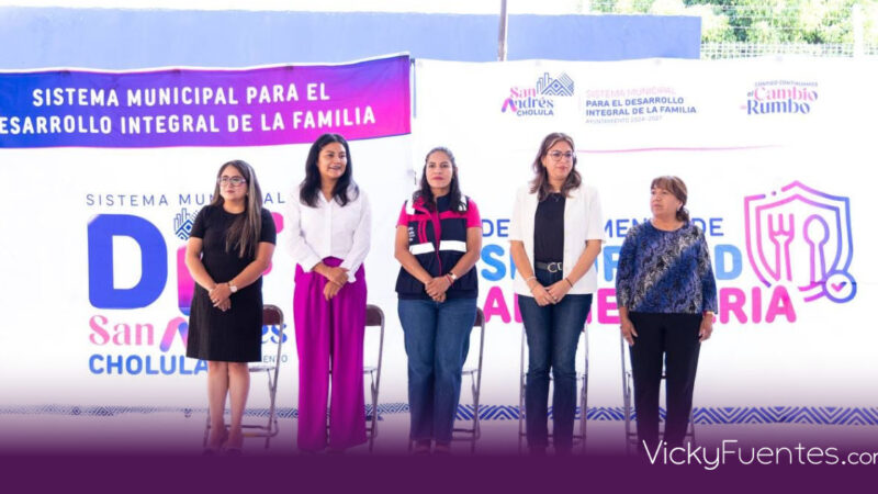 San Andrés Cholula equipa al 100% sus desayunadores escolares bajo la gestión de Lupita Cuautle