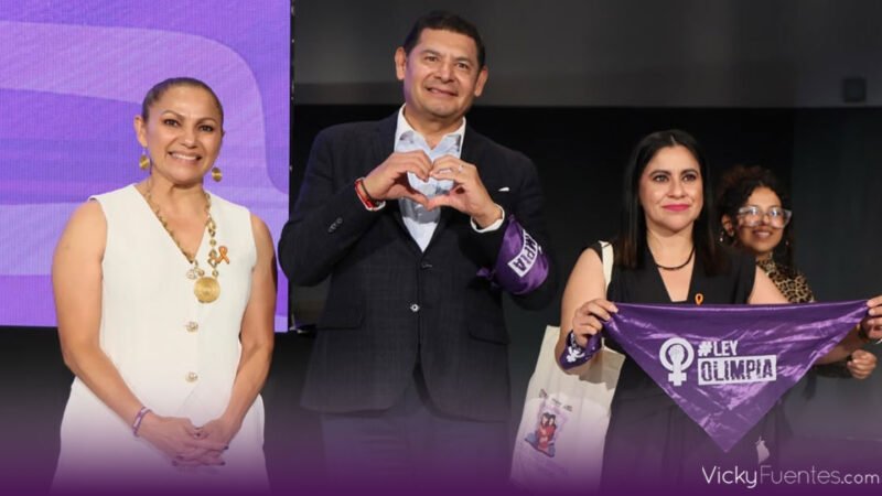 Alejandro Armenta respalda a Olimpia Coral en la lucha contra la violencia digital