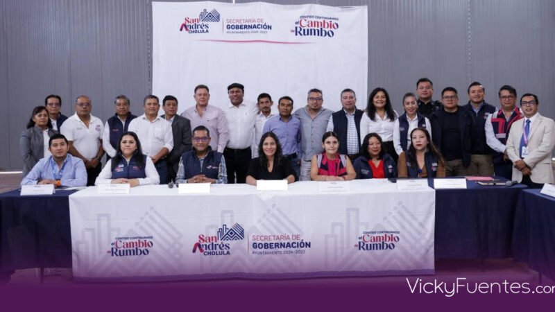 Lupita Cuautle fortalece la gobernanza en San Andrés Cholula junto a autoridades auxiliares