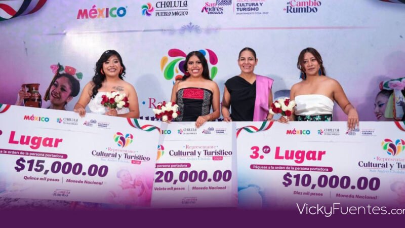 Nombran a Cristian Lizzet Cuautle Aco representante cultural y turística de San Andrés Cholula