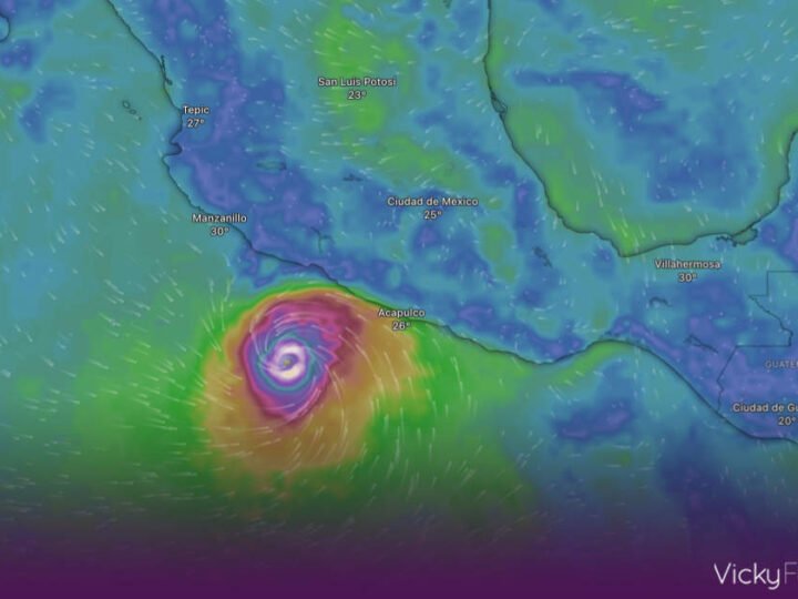 Huracán Polo baja a categoría 4, pero mantienen alerta en Guerrero