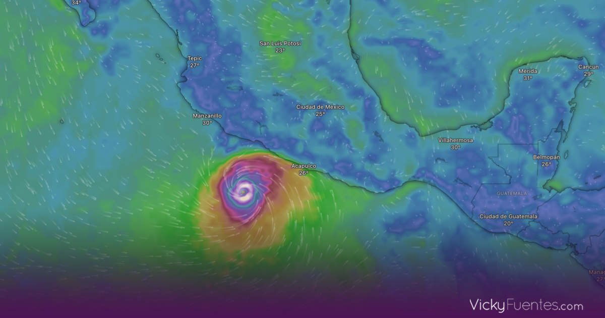 Huracán Polo baja a categoría 4, pero mantienen alerta en Guerrero
