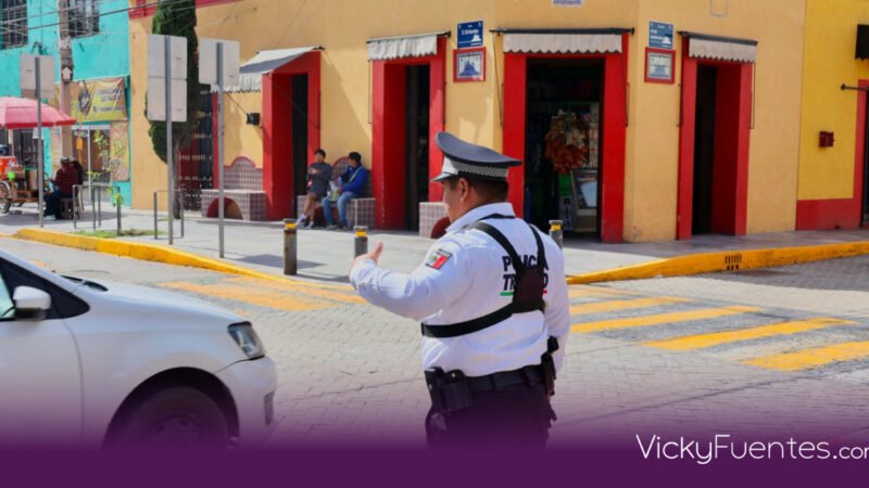 Operativo de seguridad en San Andrés Cholula por Fiestas Patrias 2026