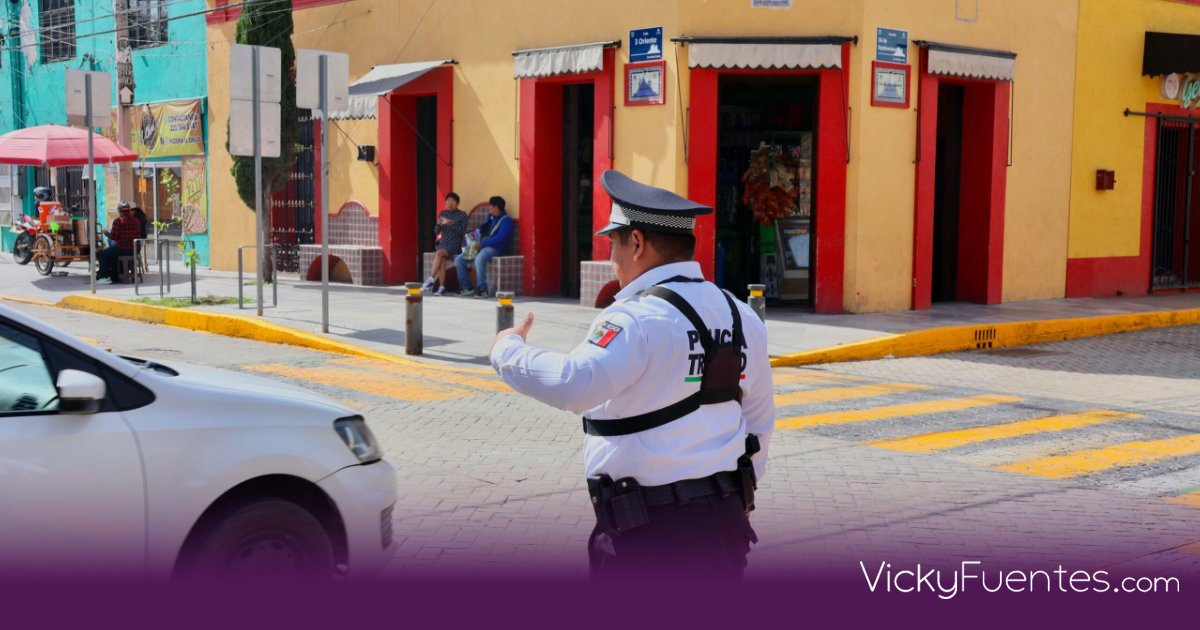 Operativo de seguridad en San Andrés Cholula por Fiestas Patrias 2026
