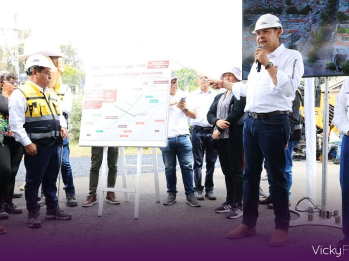 Armenta impulsa la rehabilitación vial en Puebla con apoyo de PEMEX