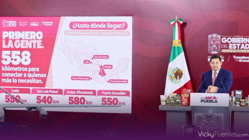 Armenta reporta 558 kilómetros de vialidades pavimentadas en Puebla