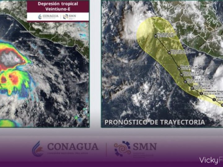 Depresión Tropical Veintiuno-E podría convertirse en huracán mayor el viernes