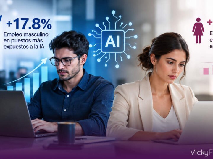 Empleo masculino crece 17.8% en puestos más expuestos a la IA; el femenino, 0.5%