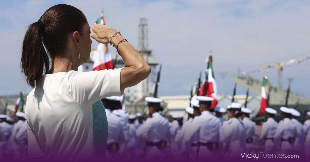“Gracias por defender nuestra soberanía”, dice Sheinbaum a militares