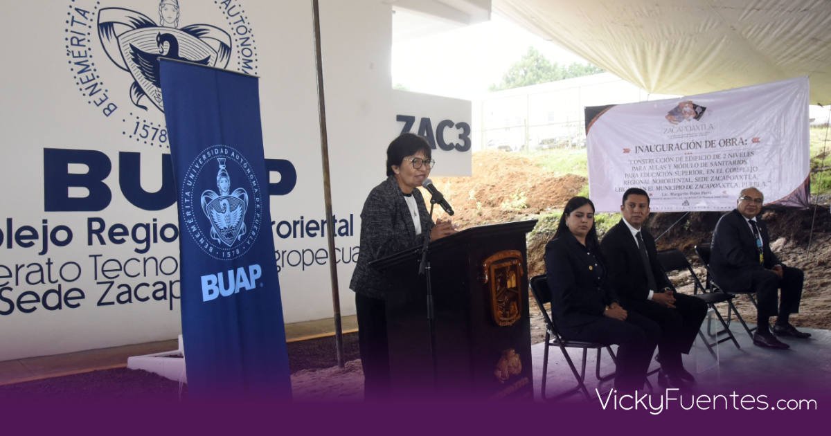 Inaugura Lilia Cedillo nuevo edificio del Bachillerato Tecnológico Agropecuario de la BUAP en Zacapoaxtla