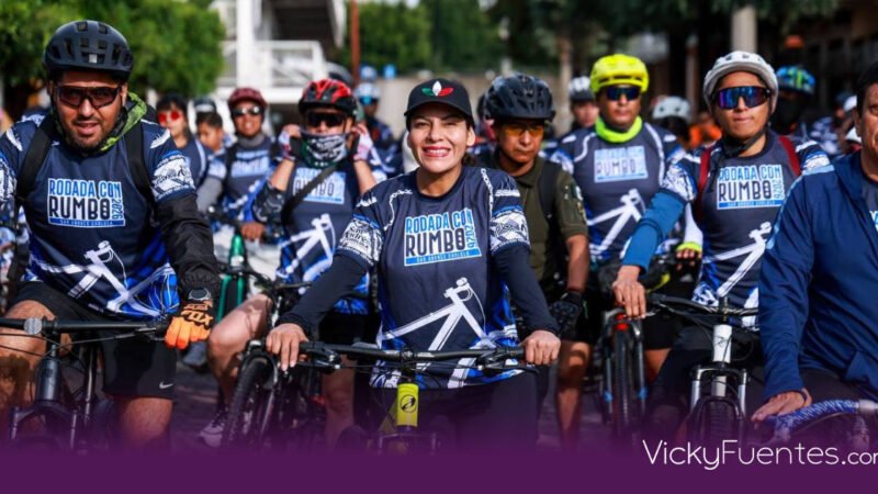 Lupita Cuautle encabeza la quinta edición de la Rodada con Rumbo 2026 en San Andrés Cholula