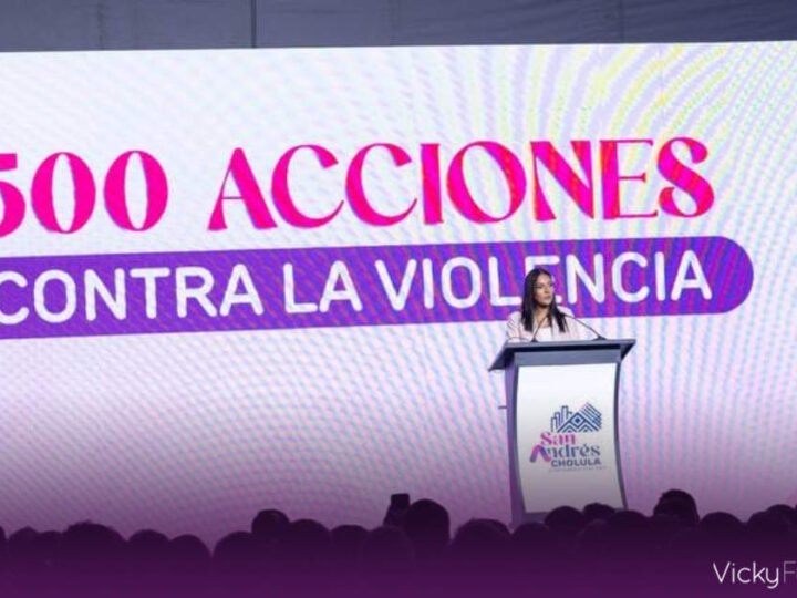 Lupita Cuautle presenta resultados de seguridad, obras y finanzas en San Andrés Cholula