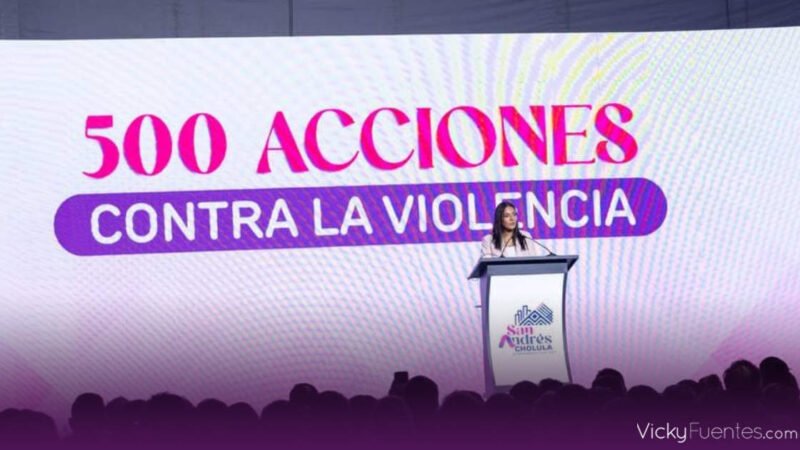 Lupita Cuautle presenta resultados de seguridad, obras y finanzas en San Andrés Cholula