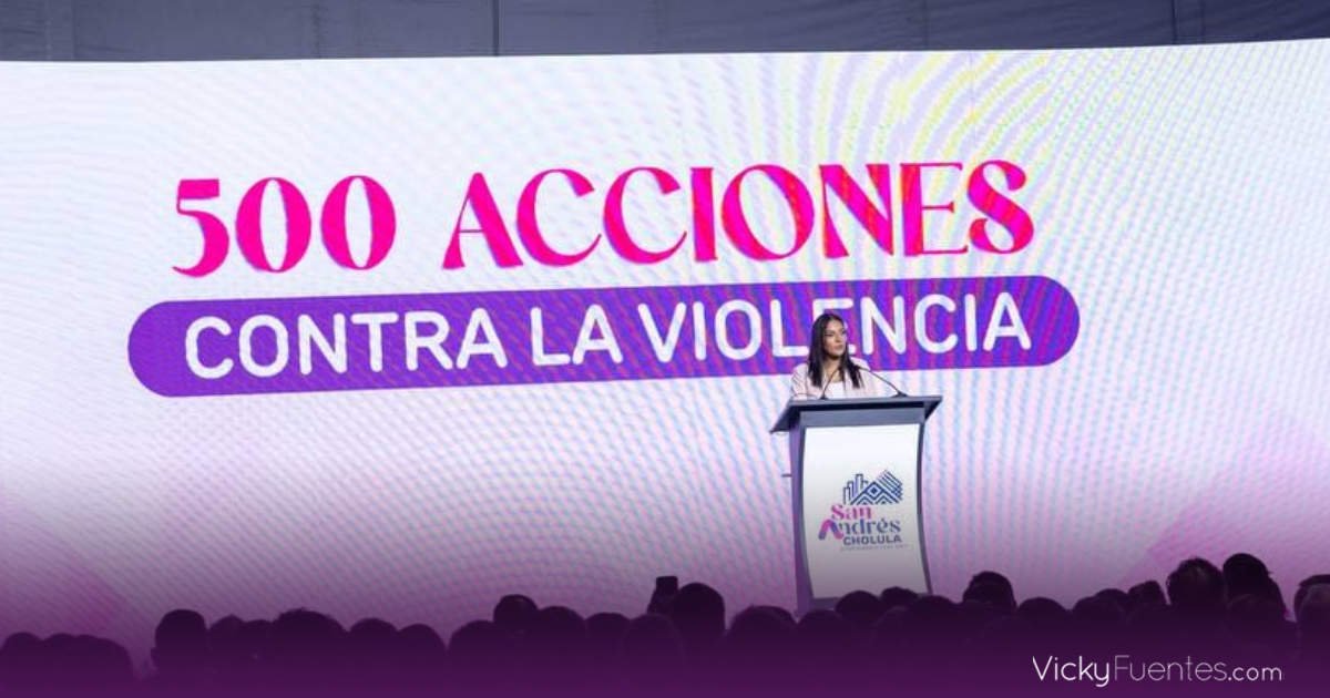 Lupita Cuautle presenta resultados de seguridad, obras y finanzas en San Andrés Cholula