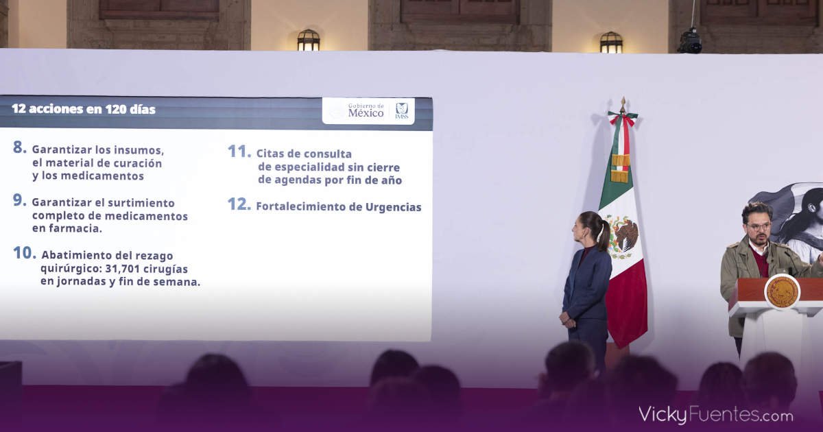 Sheinbaum y Zoé Robledo impulsan cambios laborales y médicos en el IMSS